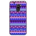 TPU0ALTICES70AZTEQUEBLEUVIO - Coque souple pour Altice S70 avec impression Motifs aztèque bleu et violet