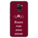 TPU0ALTICES70BOUDERBORDEAU - Coque souple pour Altice S70 avec impression Motifs Bouder pour mieux Régner bordeau