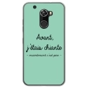 TPU0ALTICES70CHIANTETURQUOISE - Coque souple pour Altice S70 avec impression Motifs Avant, j'étais chiante turquoise