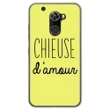 TPU0ALTICES70CHIEUSEJAUNE - Coque souple pour Altice S70 avec impression Motifs Chieuse d'Amour jaune