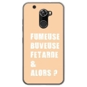 TPU0ALTICES70FUMEUSEBEIGE - Coque souple pour Altice S70 avec impression Motifs fumeuse et alors beige