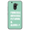 TPU0ALTICES70FUMEUSETURQUOISE - Coque souple pour Altice S70 avec impression Motifs fumeuse et alors turquoise