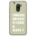 TPU0ALTICES70FUMEUSEVERT - Coque souple pour Altice S70 avec impression Motifs fumeuse et alors vert