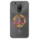 TPU0ALTICES70PEACELOVE - Coque souple pour Altice S70 avec impression Motifs Peace and Love fleuri