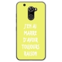 TPU0ALTICES70RAISONJAUNE - Coque souple pour Altice S70 avec impression Motifs marre d'avoir raison jaune