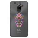 TPU0ALTICES70SKULLFLEUR - Coque souple pour Altice S70 avec impression Motifs crâne en fleurs