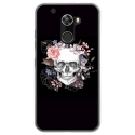 TPU0ALTICES70SKULLFLOWER - Coque souple pour Altice S70 avec impression Motifs skull fleuri