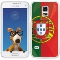 TPU0GALS5DRAPPORTUGAL - Coque Souple en gel transparente pour Galaxy S5 avec impression Motifs drapeau du Portugal
