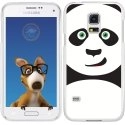 TPU0GALS5PANDA - Coque Souple en gel transparente pour Galaxy S5 avec impression Motifs panda