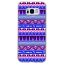 TPU0GALS8AZTEQUEBLEUVIO - Coque souple pour Samsung Galaxy S8 avec impression Motifs aztèque bleu et violet