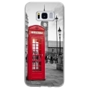 TPU0GALS8CABINEUK - Coque souple pour Samsung Galaxy S8 avec impression Motifs cabine téléphonique UK rouge
