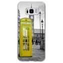 TPU0GALS8CABINEUKJAUNE - Coque souple pour Samsung Galaxy S8 avec impression Motifs cabine téléphonique UK jaune