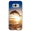 TPU0GALS8DAUPHIN - Coque souple pour Samsung Galaxy S8 avec impression Motifs dauphin