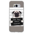 TPU0GALS8DOGPRISONTRISTE - Coque souple pour Samsung Galaxy S8 avec impression Motifs bulldog prisonnier