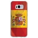 TPU0GALS8DRAPESPAGNE - Coque souple pour Samsung Galaxy S8 avec impression Motifs drapeau de l'Espagne