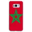 TPU0GALS8DRAPMAROC - Coque souple pour Samsung Galaxy S8 avec impression Motifs drapeau du Maroc