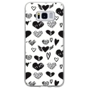 TPU0GALS8LOVE1 - Coque souple pour Samsung Galaxy S8 avec impression Motifs Love coeur 1