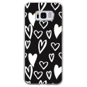 TPU0GALS8LOVE2 - Coque souple pour Samsung Galaxy S8 avec impression Motifs Love coeur 2
