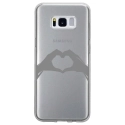 TPU0GALS8MAINCOEUR - Coque souple pour Samsung Galaxy S8 avec impression Motifs mains en forme de coeur