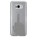 TPU0GALS8MAINDOIGT - Coque souple pour Samsung Galaxy S8 avec impression Motifs doigt d'honneur