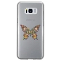 TPU0GALS8PAPILLONSEUL - Coque souple pour Samsung Galaxy S8 avec impression Motifs papillon psychédélique