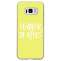 TPU0GALS8VENDREVEJAUNE - Coque souple pour Samsung Galaxy S8 avec impression Motifs vendeur de rêves jaune