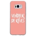 TPU0GALS8VENDREVEROSE - Coque souple pour Samsung Galaxy S8 avec impression Motifs vendeur de rêves rose