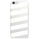 TPU0IPHONE7BANDESBLANCHES - Coque souple pour Apple iPhone 7 avec impression Motifs bandes blanches