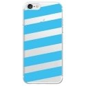 TPU0IPHONE7BANDESBLEUES - Coque souple pour Apple iPhone 7 avec impression Motifs bandes bleues