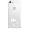 TPU0IPHONE7CRANE - Coque souple pour Apple iPhone 7 avec impression Motifs crâne blanc