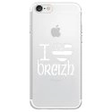 TPU0IPHONE7DRAPBREIZH - Coque souple pour Apple iPhone 7 avec impression Motifs drapeau Breton I Love Breizh