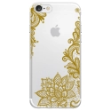 TPU0IPHONE7LACEGOLD - Coque souple pour Apple iPhone 7 avec impression Motifs Lace gold