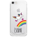 TPU0IPHONE7LICORNE - Coque souple pour Apple iPhone 7 avec impression Motifs Je suis une licorne