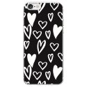 TPU0IPHONE7LOVE2 - Coque souple pour Apple iPhone 7 avec impression Motifs Love coeur 2