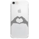 TPU0IPHONE7MAINCOEUR - Coque souple pour Apple iPhone 7 avec impression Motifs mains en forme de coeur