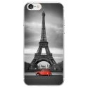 TPU0IPHONE7PARIS2CV - Coque souple pour Apple iPhone 7 avec impression Motifs Paris et 2CV rouge