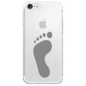 TPU0IPHONE7PIED - Coque souple pour Apple iPhone 7 avec impression Motifs empreinte de pied
