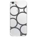 TPU0IPHONE7RONDSGRIS - Coque souple pour Apple iPhone 7 avec impression Motifs ronds gris