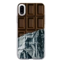 TPU0IPHONEXCHOCOLAT - Coque souple pour Apple iPhone X avec impression Motifs tablette de chocolat