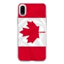 TPU0IPHONEXDRAPCANADA - Coque souple pour Apple iPhone X avec impression Motifs drapeau du Canada