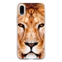 TPU0IPHONEXLION - Coque souple pour Apple iPhone X avec impression Motifs tête de lion