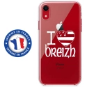 TPU0IPXRDRAPBREIZH - Coque souple pour Apple iPhone XR avec impression Motifs drapeau Breton I Love Breizh