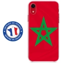 TPU0IPXRDRAPMAROC - Coque souple pour Apple iPhone XR avec impression Motifs drapeau du Maroc