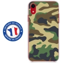 TPU0IPXRMILITAIREVERT - Coque souple pour Apple iPhone XR avec impression Motifs Camouflage militaire vert