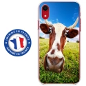 TPU0IPXRVACHE - Coque souple pour Apple iPhone XR avec impression Motifs vache