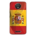 TPU0MOTOCPLUSDRAPESPAGNE - Coque souple pour Motorola Moto C Plus avec impression Motifs drapeau de l'Espagne