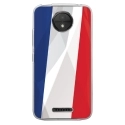 TPU0MOTOCPLUSDRAPFRANCE - Coque souple pour Motorola Moto C Plus avec impression Motifs drapeau de la France