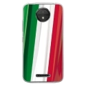 TPU0MOTOCPLUSDRAPITALIE - Coque souple pour Motorola Moto C Plus avec impression Motifs drapeau de l'Italie