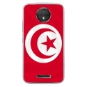 TPU0MOTOCPLUSDRAPTUNISIE - Coque souple pour Motorola Moto C Plus avec impression Motifs drapeau de la Tunisie