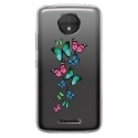 TPU0MOTOCPLUSPAPILLONS - Coque souple pour Motorola Moto C Plus avec impression Motifs papillons colorés